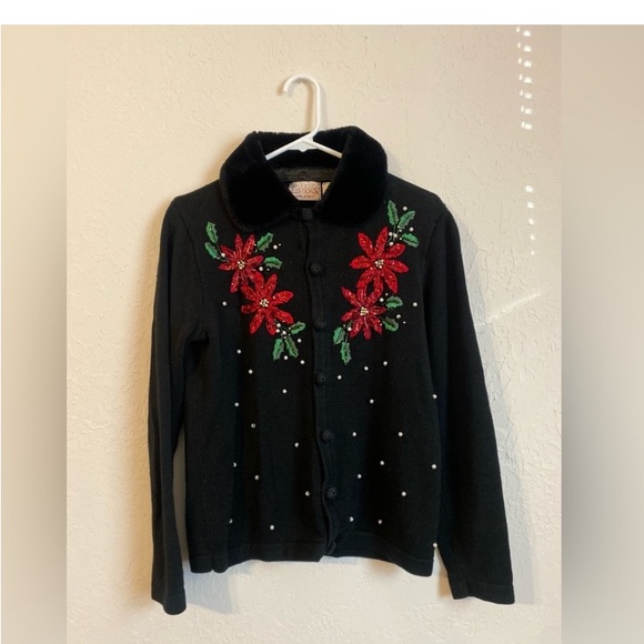 Christmas sweater Vintage 90’s Basic Editions Holiday Christmas sweater🎅🏻 - Picture 5 of 11